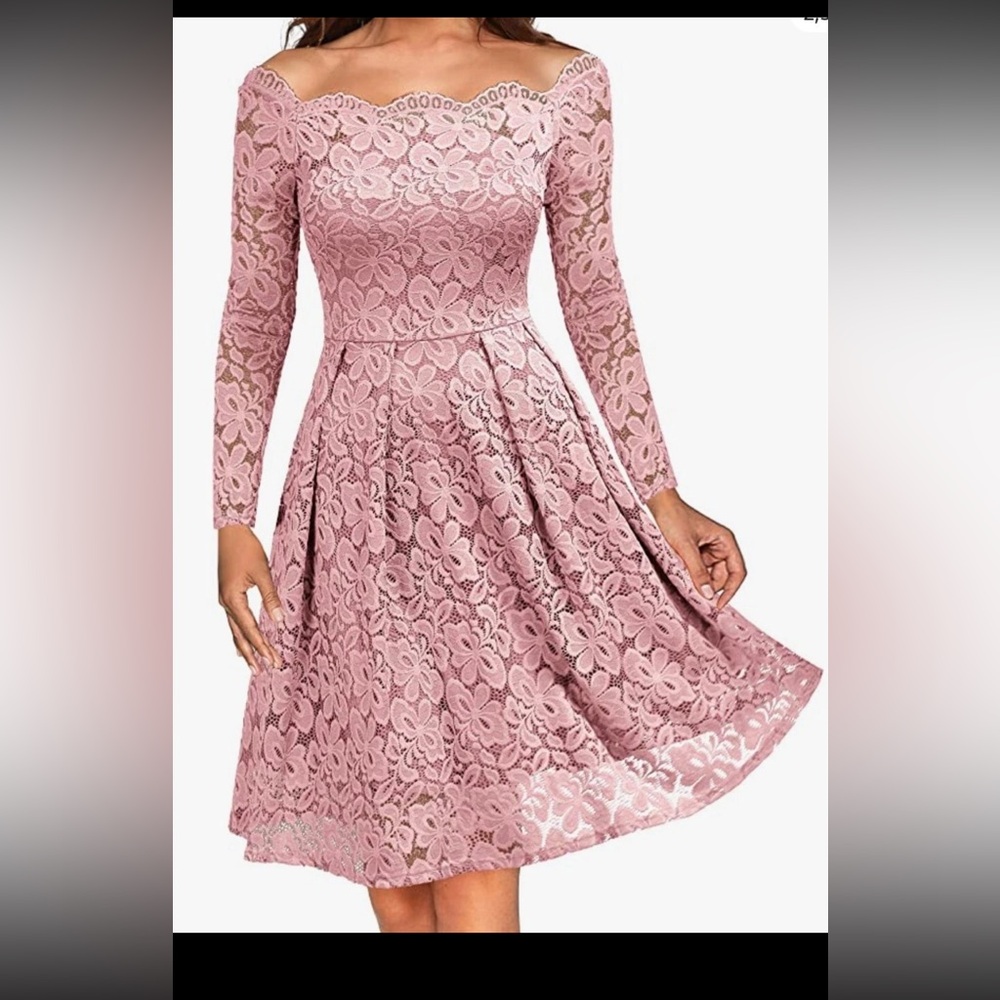 Pink Lace Dress